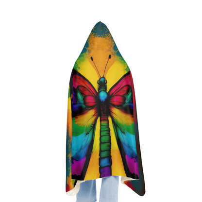 Beautiful Bold Colors Large Rainbow Colors Butterfly Snuggle Blanket