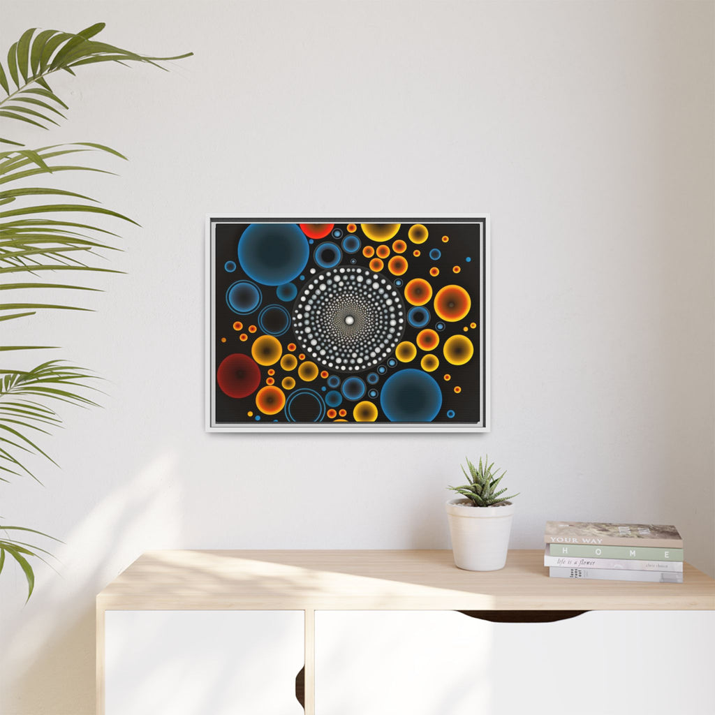 Harmonic Orbits, Matte Canvas, Framed (Multi-color)