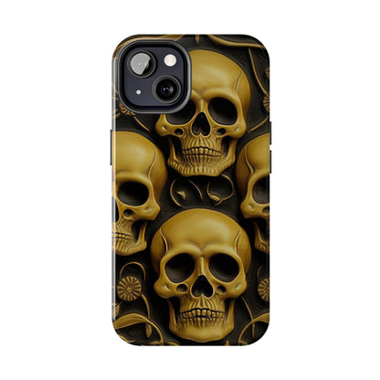 Metallic Chrome Skulls and classic Designed 18 Tough Phone Cases