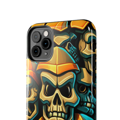 Metallic Chrome Skulls and classic Designed 16 Tough Phone Cases