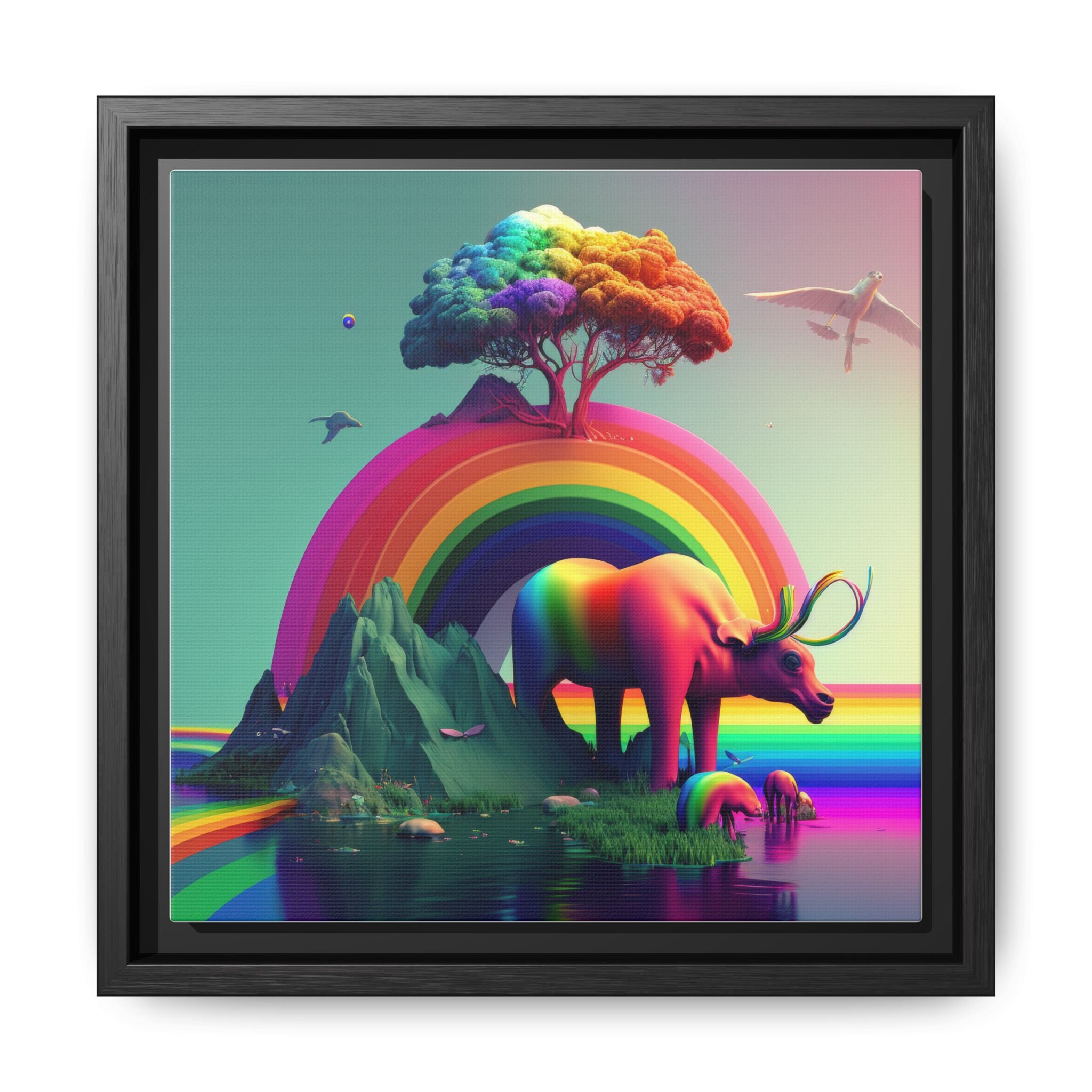 Sanctuary of Color, Art Print — Colorful Modern Wall Canvas