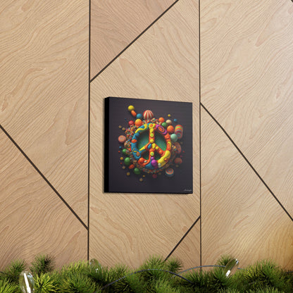 Fantastic Gummie Hippie Peace Sign 5 Canvas Gallery Wraps
