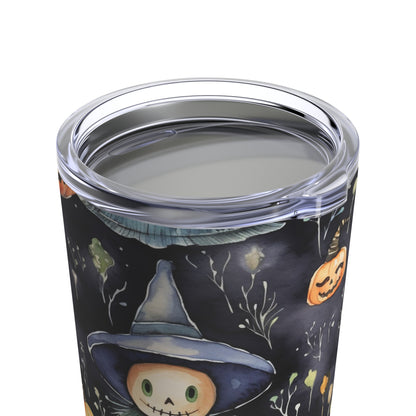 Pumkin Halloween Characters With Witch Ghost Ghoul Fall By giraffecreativestudio Tumbler 20oz