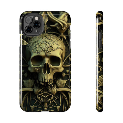 Metallic Chrome Skulls and classic Designed 3 Tough Phone Cases