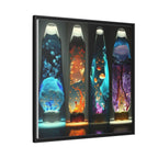 Elemental Currents, Art Print — Colorful Modern Wall Canvas