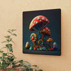 Hippie Mushroom Color Candy Style Design Style 4 Acrylic Wall Clock