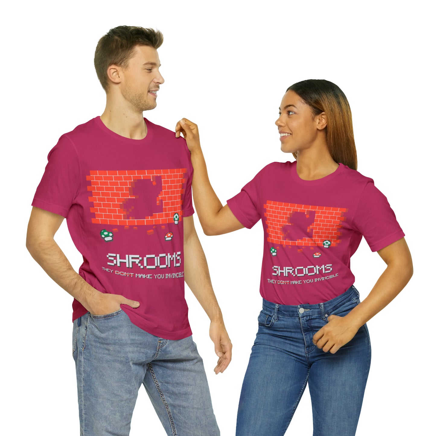 Shrooms, They Make You Invincible, Unisex Jersey Short Sleeve Tee