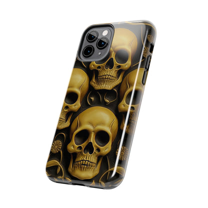 Metallic Chrome Skulls and classic Designed 18 Tough Phone Cases