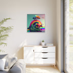 Sanctuary of Color, Art Print — Colorful Modern Wall Canvas