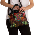 Groovy Island Man Smoking With Marijuana Pot Weed 420 Hands Shoulder Handbag