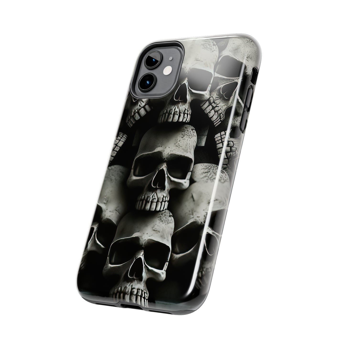 Metallic Chrome Skulls and classic Designed 11 Tough Phone Cases