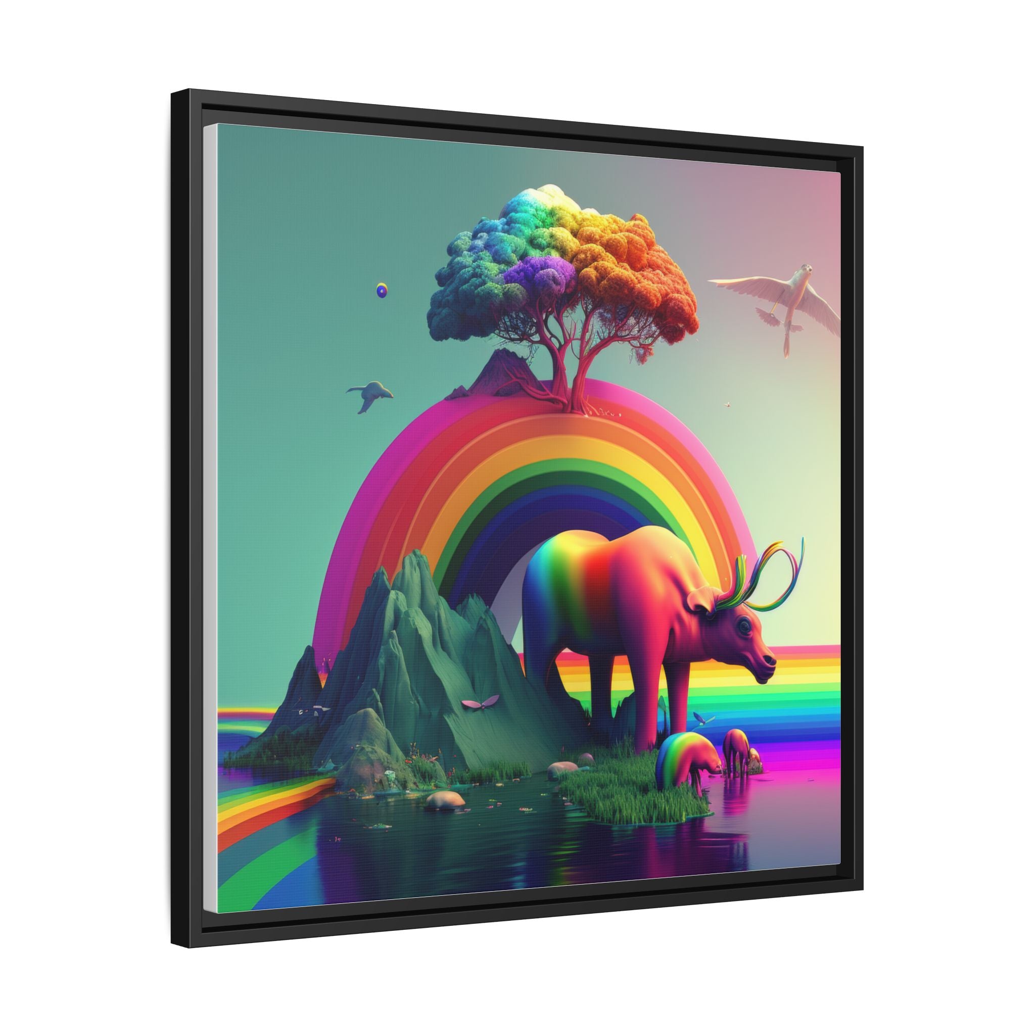 Sanctuary of Color, Art Print — Colorful Modern Wall Canvas