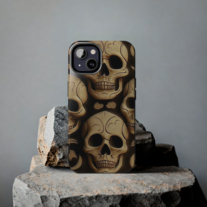 Metallic Chrome Skulls and classic Designed 19 Tough Phone Cases