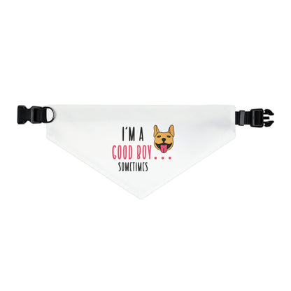 I'm A Good Boy Sometimes, Dog Lovers By Fly Art Pet Bandana Collar