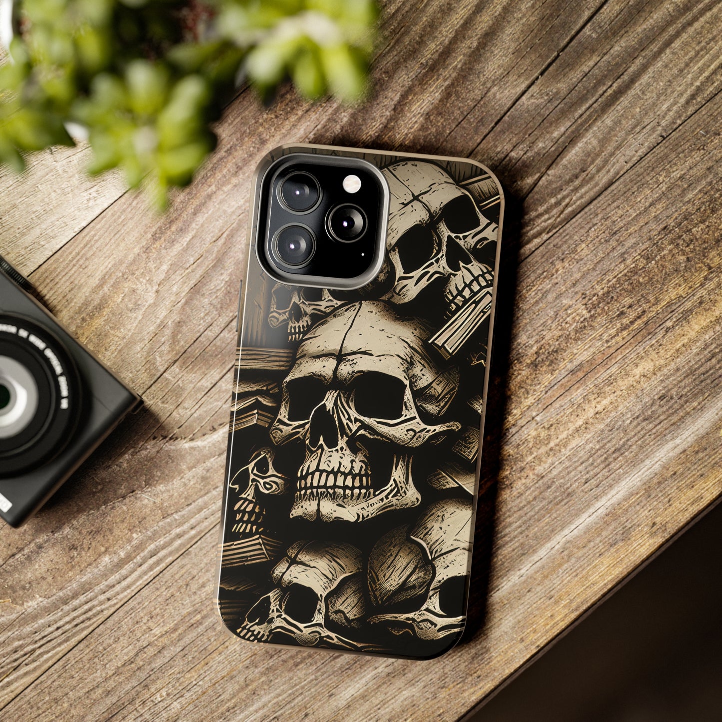 Metallic Chrome Skulls and classic Designed 14 Tough Phone Cases