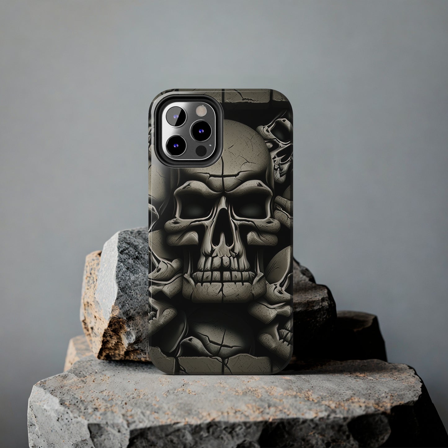 Metallic Chrome Skulls and classic Designed 12 Tough Phone Cases