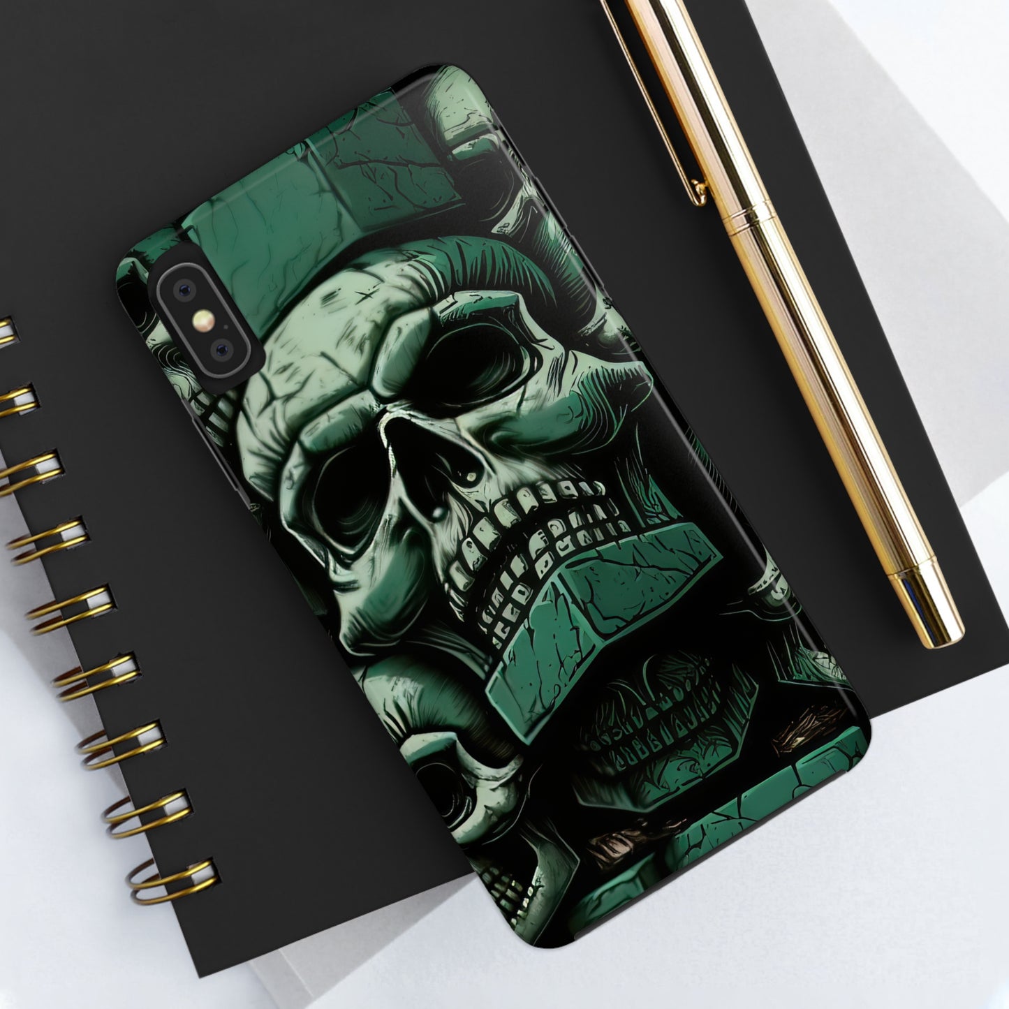 Metallic Chrome Skulls and classic Designed 15 Tough Phone Cases