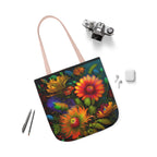 Bold And Beautiful Flowers Style One Polyester Canvas Tote Bag (AOP)