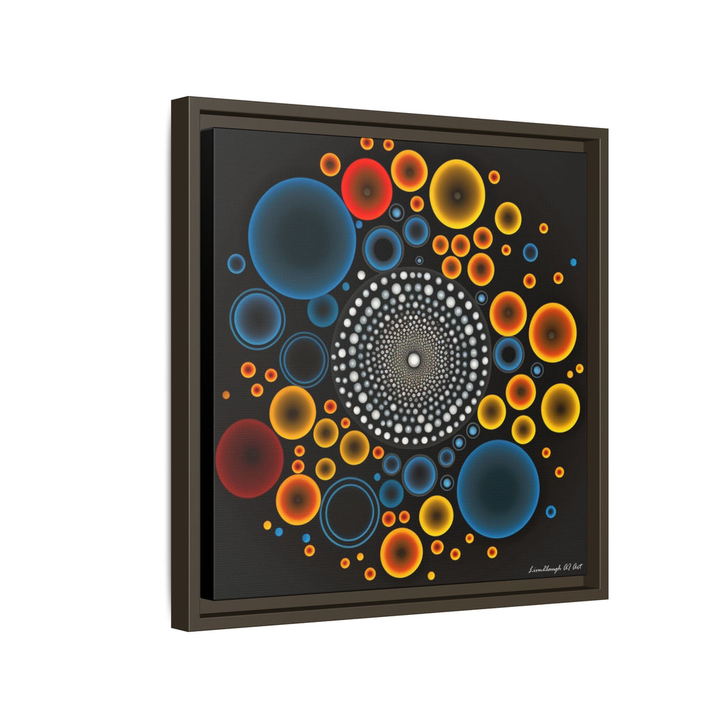 Harmonic Orbits, Matte Canvas, Framed (Multi-color)