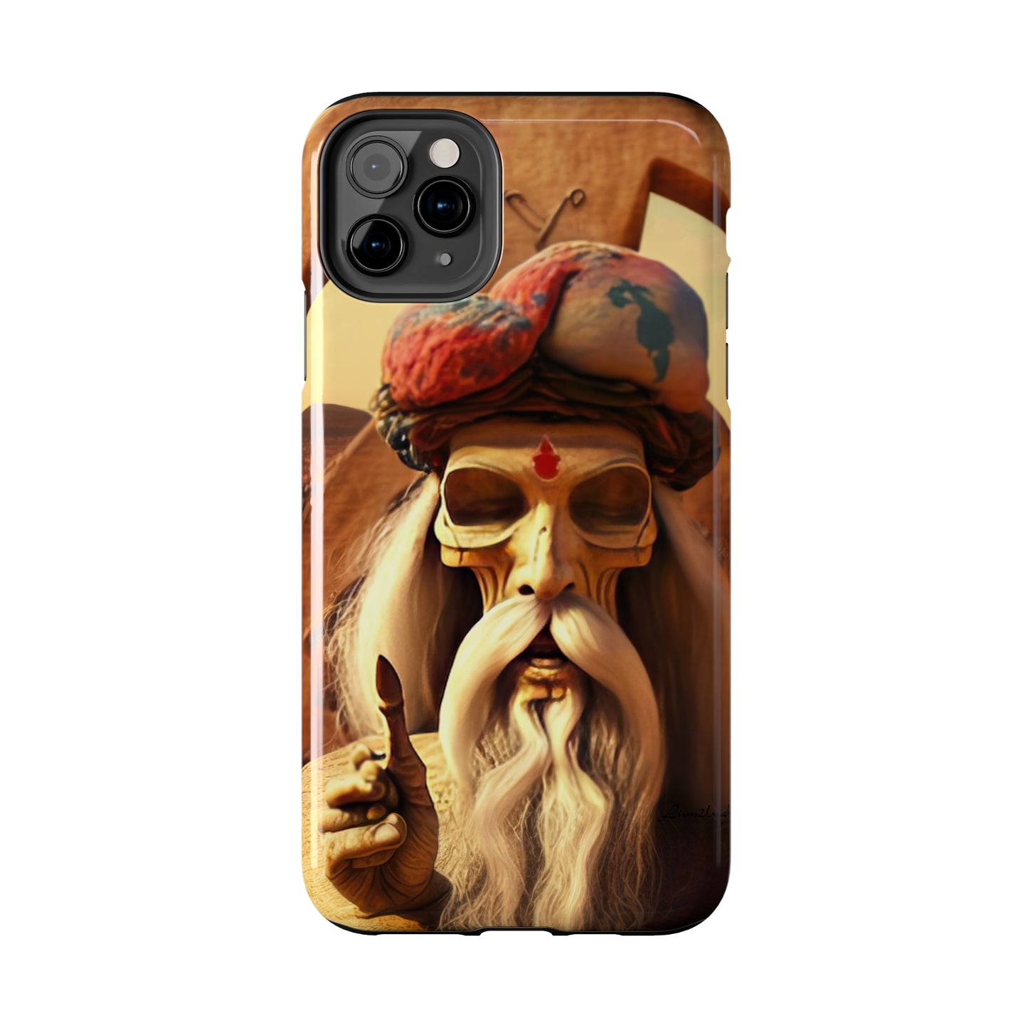 Wise Man In Dessert With Beard And Peace Sign Tough Phone Cases