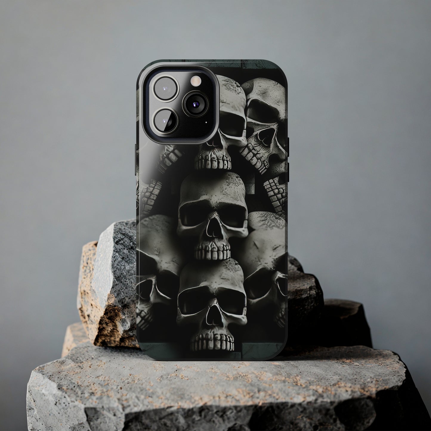 Metallic Chrome Skulls and classic Designed 11 Tough Phone Cases