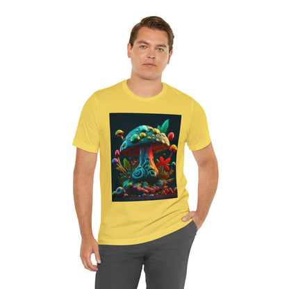 Hippie Mushroom Color Candy Style Design Style 5 Unisex Jersey Short Sleeve Tee