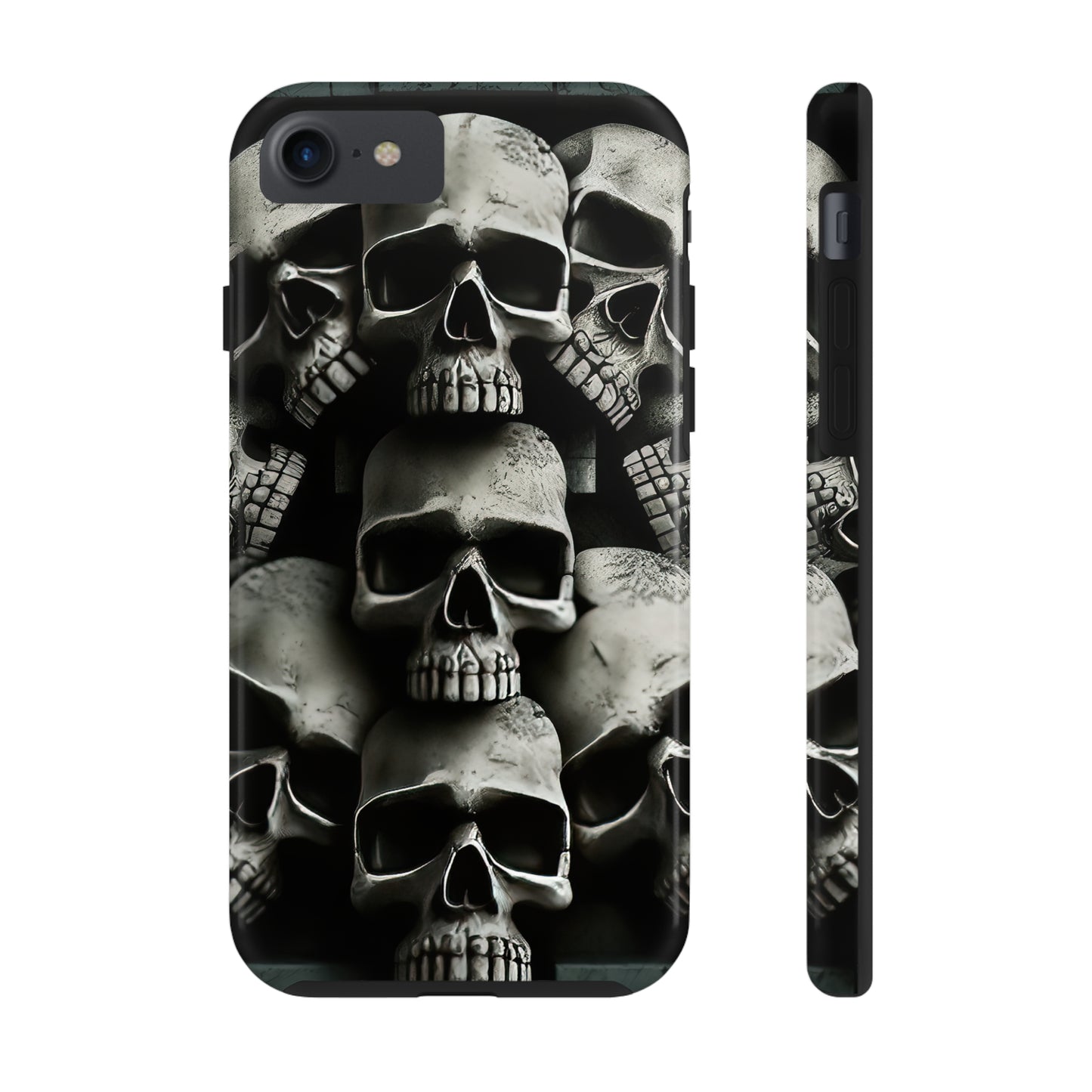 Metallic Chrome Skulls and classic Designed 11 Tough Phone Cases