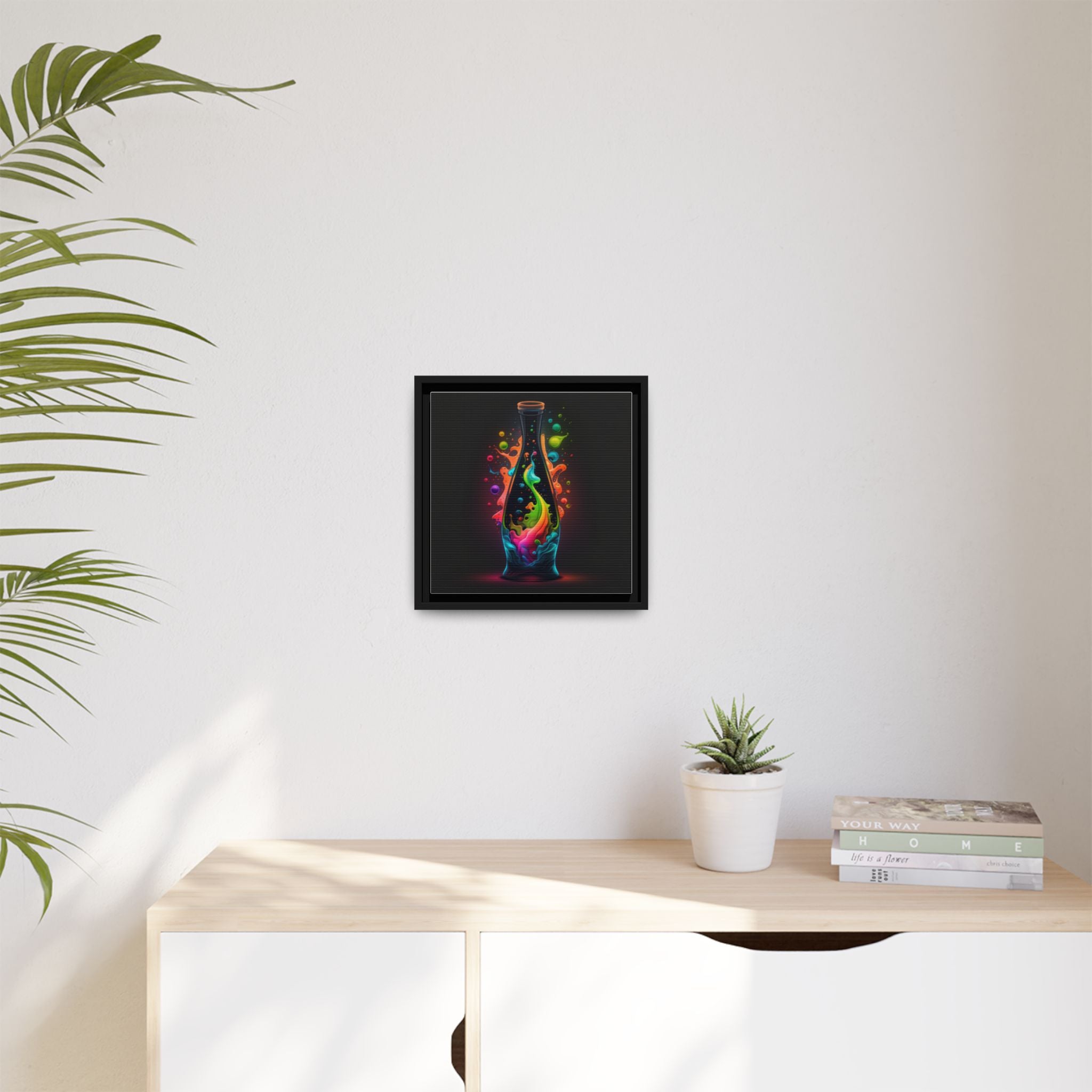 Chromatic Ascent, Art Print — Colorful Modern Wall Canvas