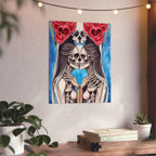 Love Shows No Time Boundaries Skulls, Image By Loewenkind Creations Aluminum Composite Panels
