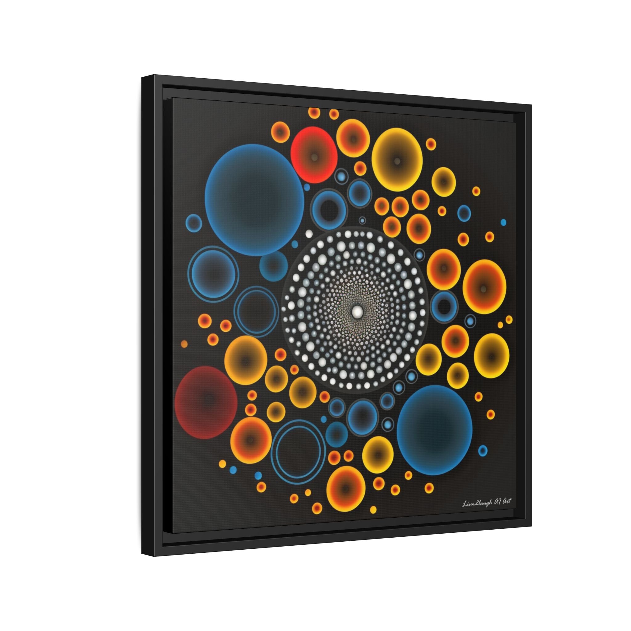 Harmonic Orbits, Matte Canvas, Framed (Multi-color)