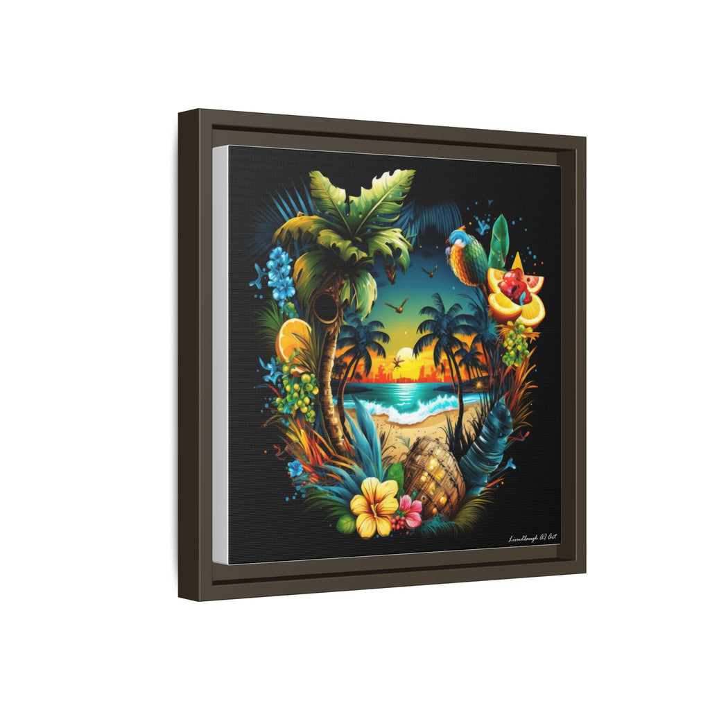 Island Rhythm at Dusk, Art Print — Colorful Modern Wall Canvas