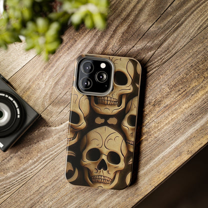 Metallic Chrome Skulls and classic Designed 19 Tough Phone Cases