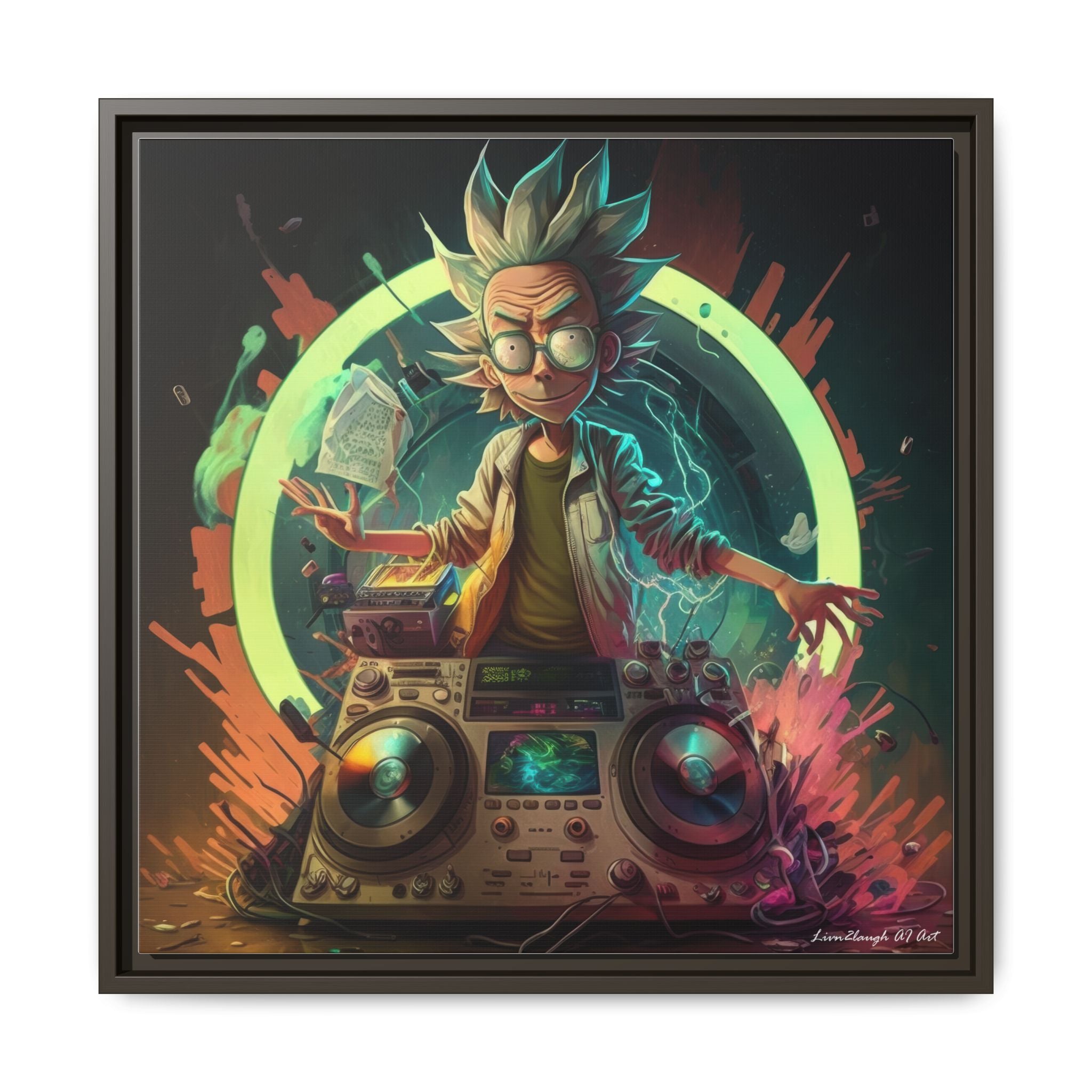 Frequency of Genius, Art Print — Colorful Modern Wall Canvas