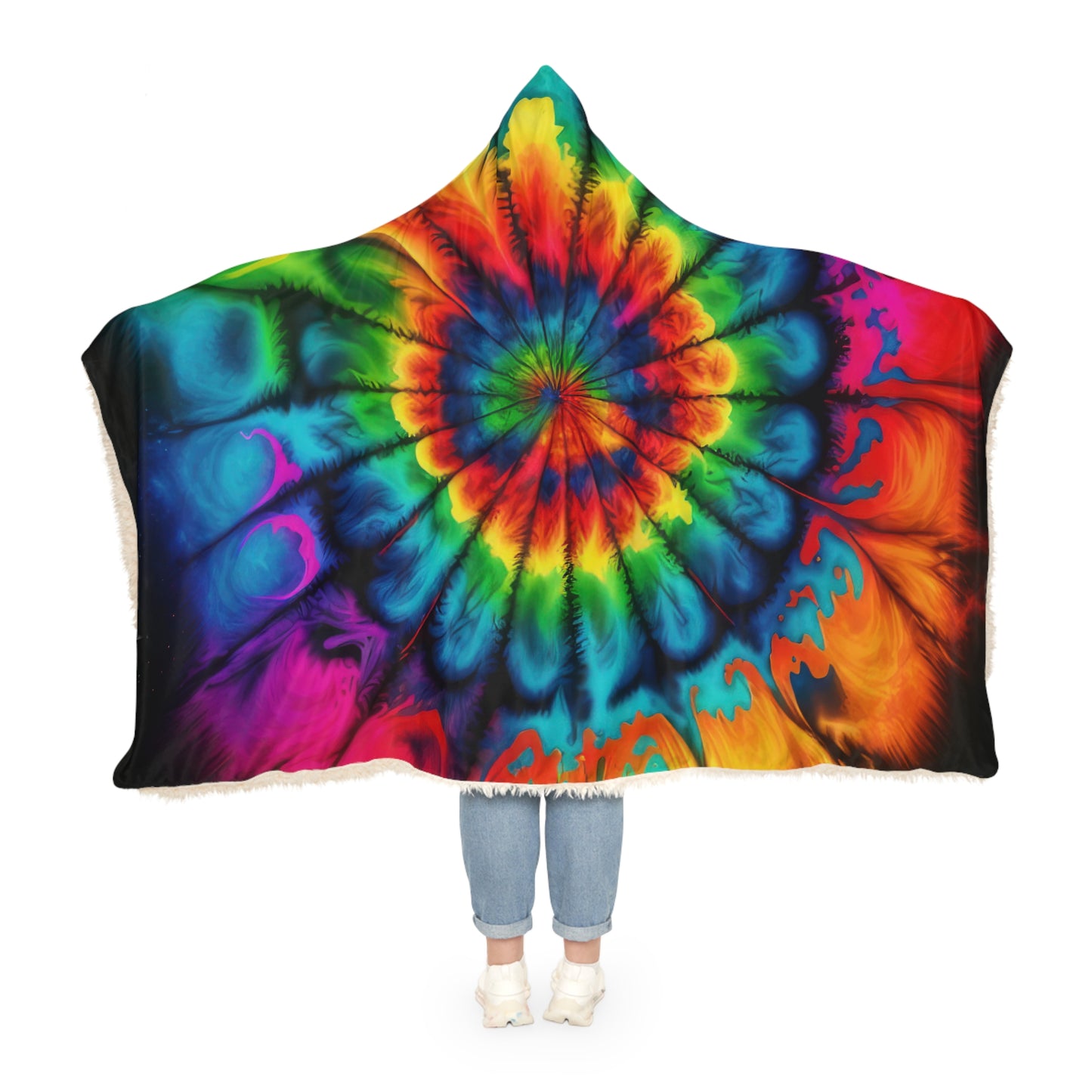 Bold And Beautiful Tie Dye Style Four Snuggle Blanket