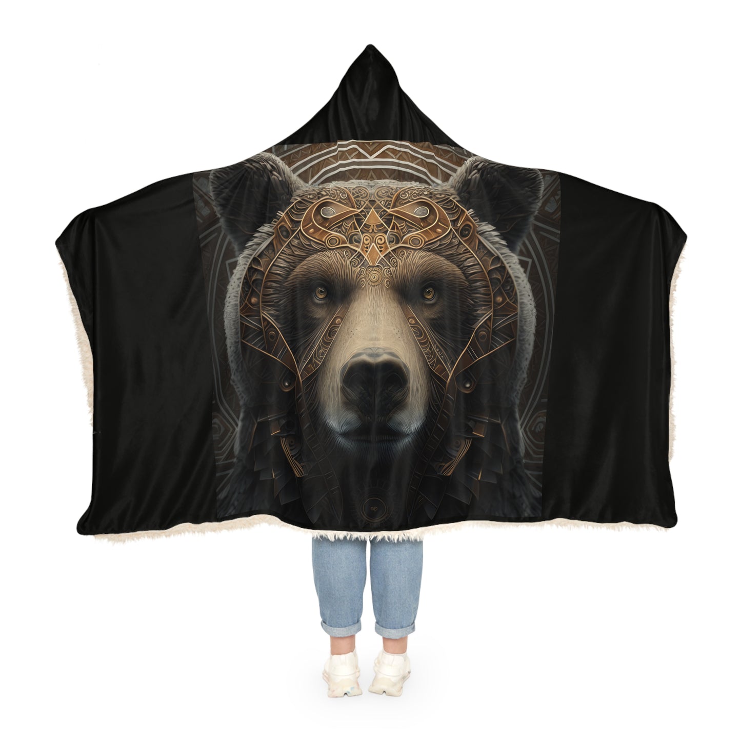 Strong Bear Head Style One Snuggle Blanket