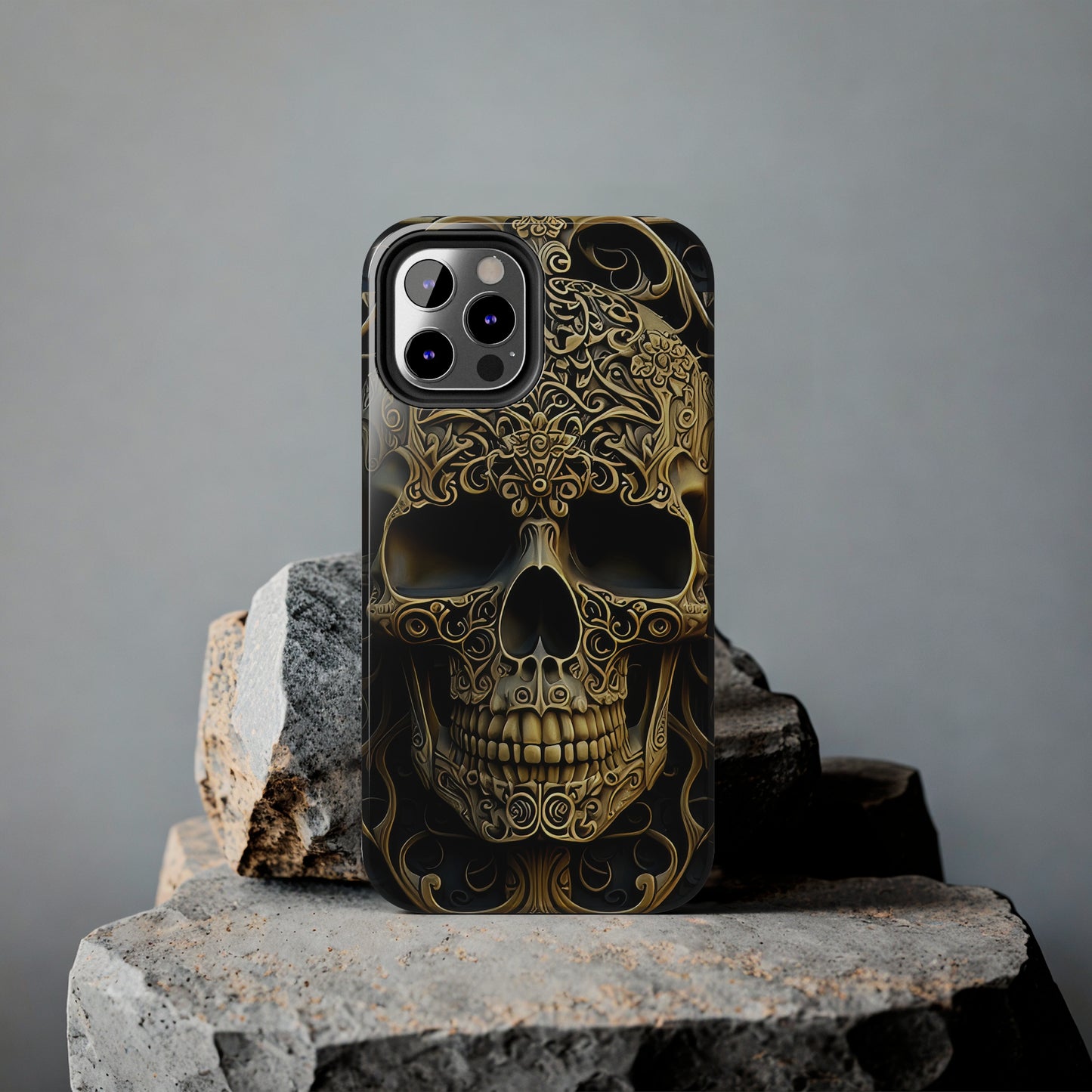 Metallic Chrome Skulls and classic Designed 4 Tough Phone Cases