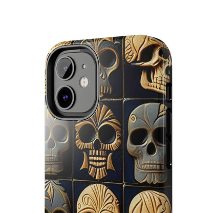 Metallic Chrome Skulls and classic Designed 17 Tough Phone Cases