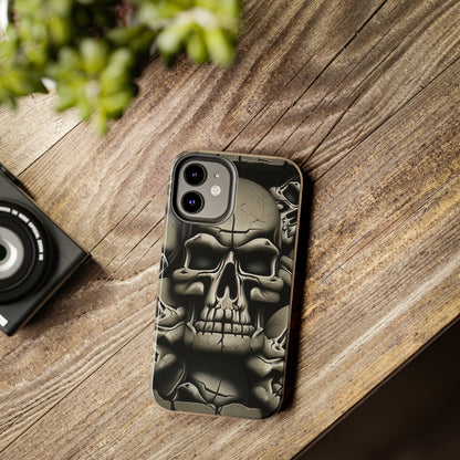 Metallic Chrome Skulls and classic Designed 12 Tough Phone Cases