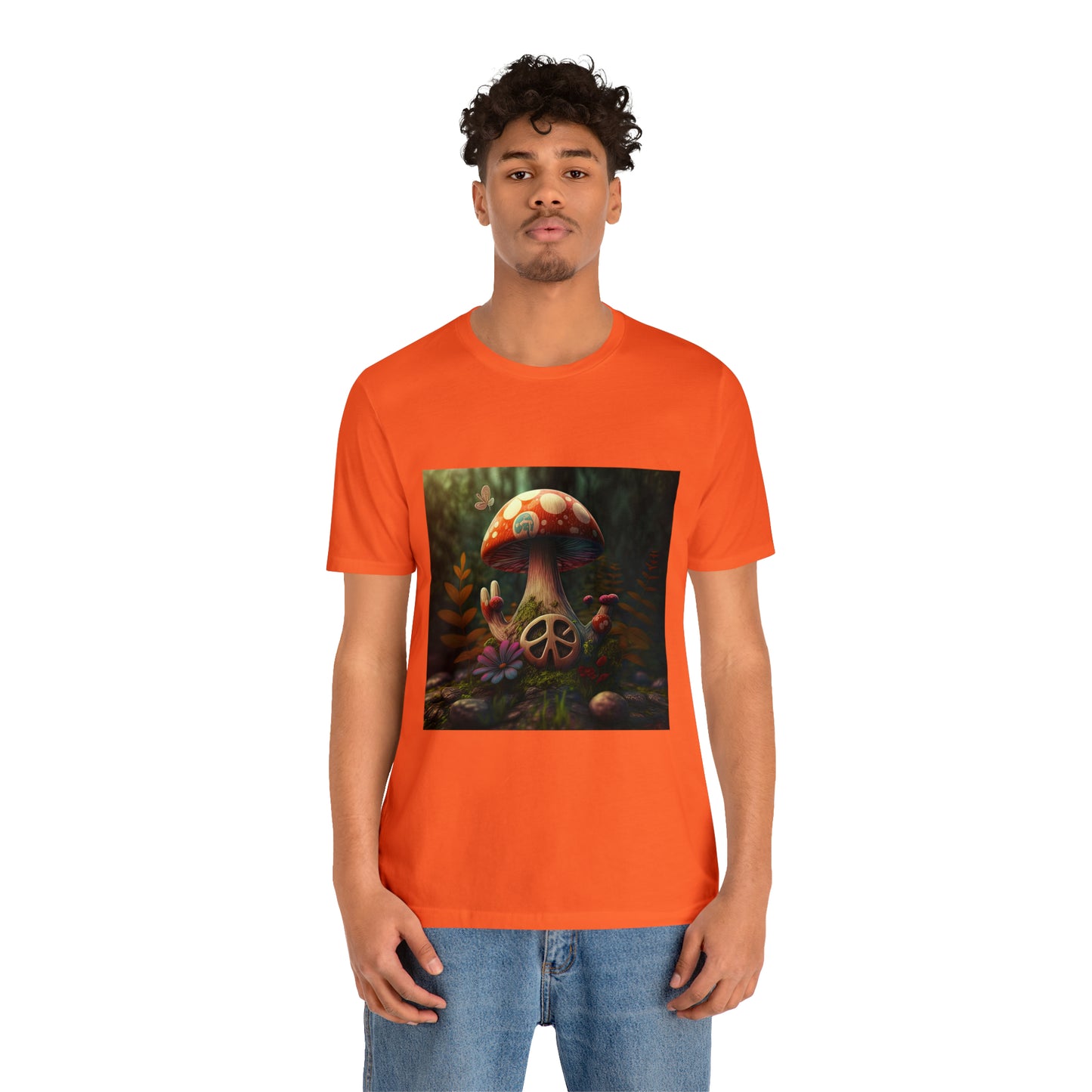 Hippie Mushroom Color Candy Style Design Style 7 Unisex Jersey Short Sleeve Tee