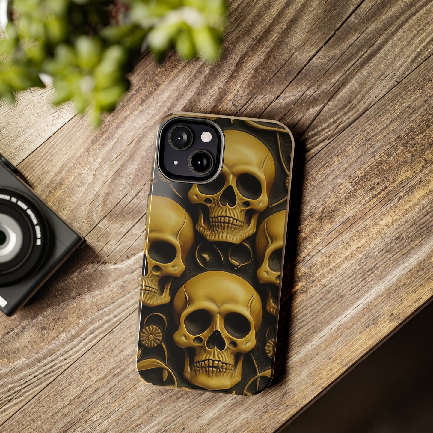 Metallic Chrome Skulls and classic Designed 18 Tough Phone Cases