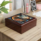 "Bold Mosaic Cat", Jewelry- Stash- Collection Box