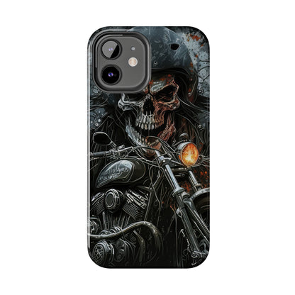 Skull Motorcycle Rider, Ready to Tear Up Road On Beautiful Bike 6 Tough Phone Cases