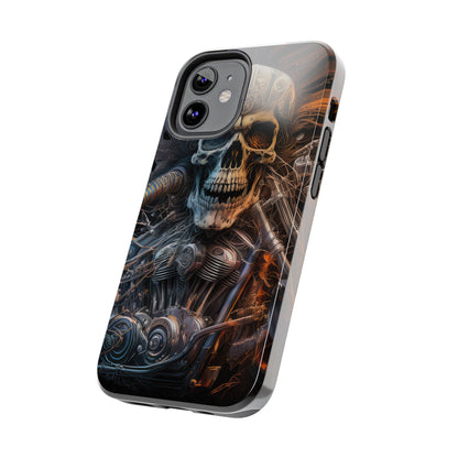 Skull Motorcycle Rider, Ready to Tear Up Road On Beautiful Bike 8 Tough Phone Cases