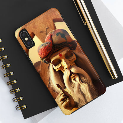 Wise Man In Dessert With Beard And Peace Sign Tough Phone Cases