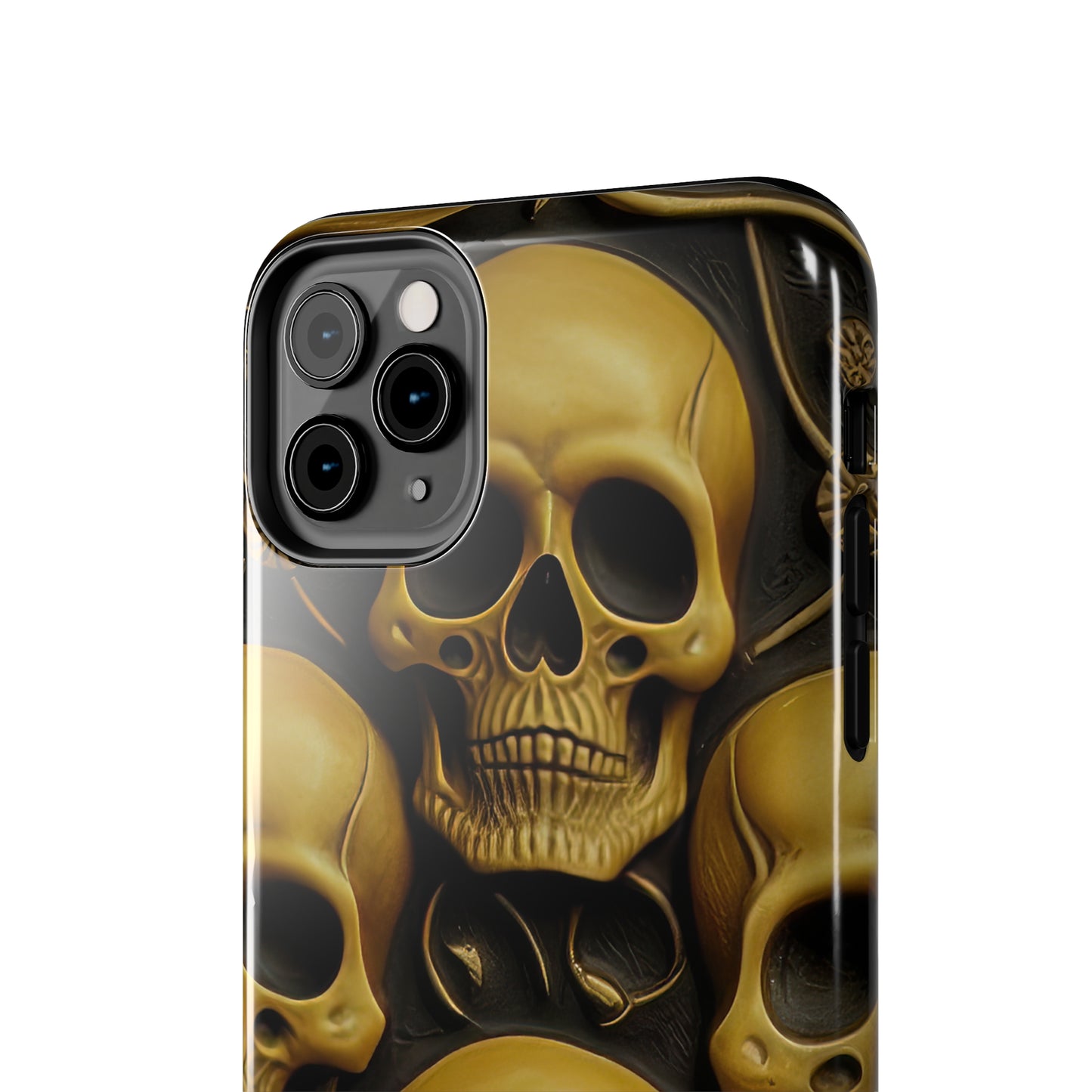 Metallic Chrome Skulls and classic Designed 18 Tough Phone Cases