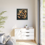 Concentric Harmony, Art Print — Colorful Modern Wall Canvas
