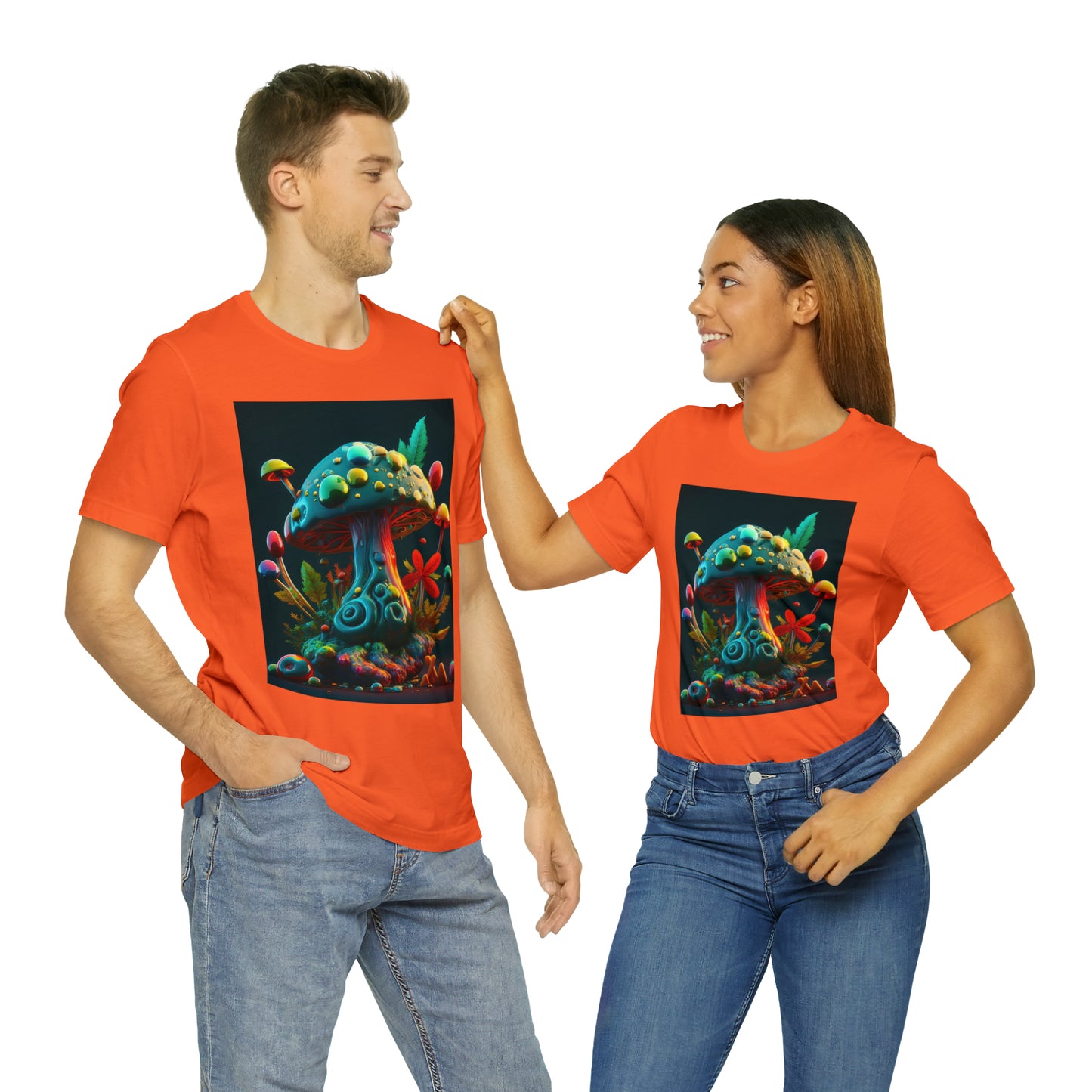 Hippie Mushroom Color Candy Style Design Style 5 Unisex Jersey Short Sleeve Tee