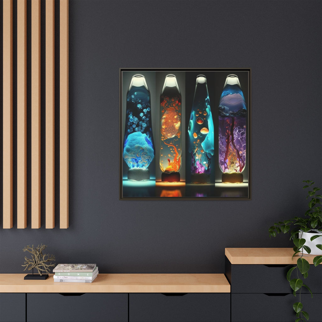 Elemental Currents, Art Print — Colorful Modern Wall Canvas