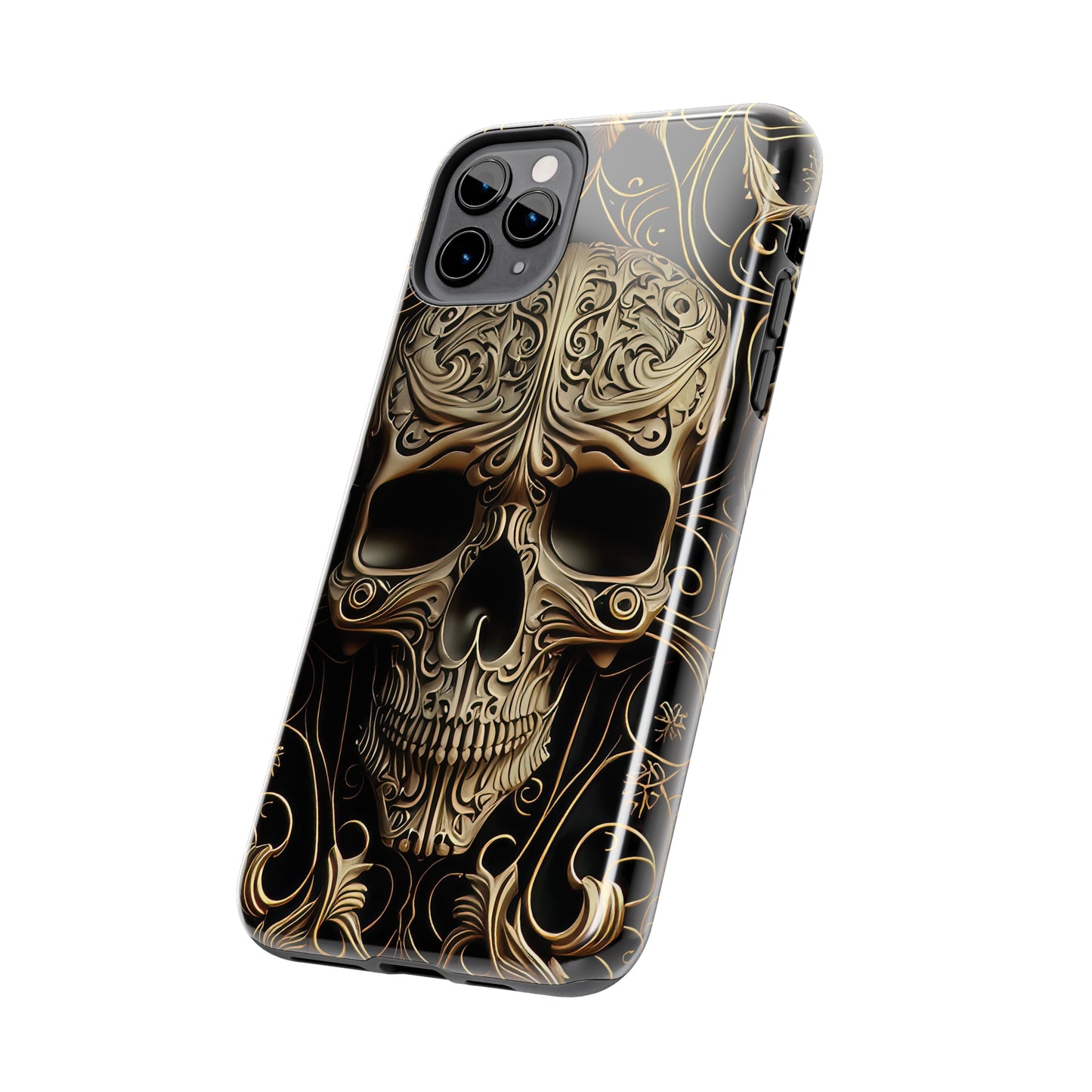 Metallic Chrome Skulls and Classic Designed 8 Tough Phone Cases