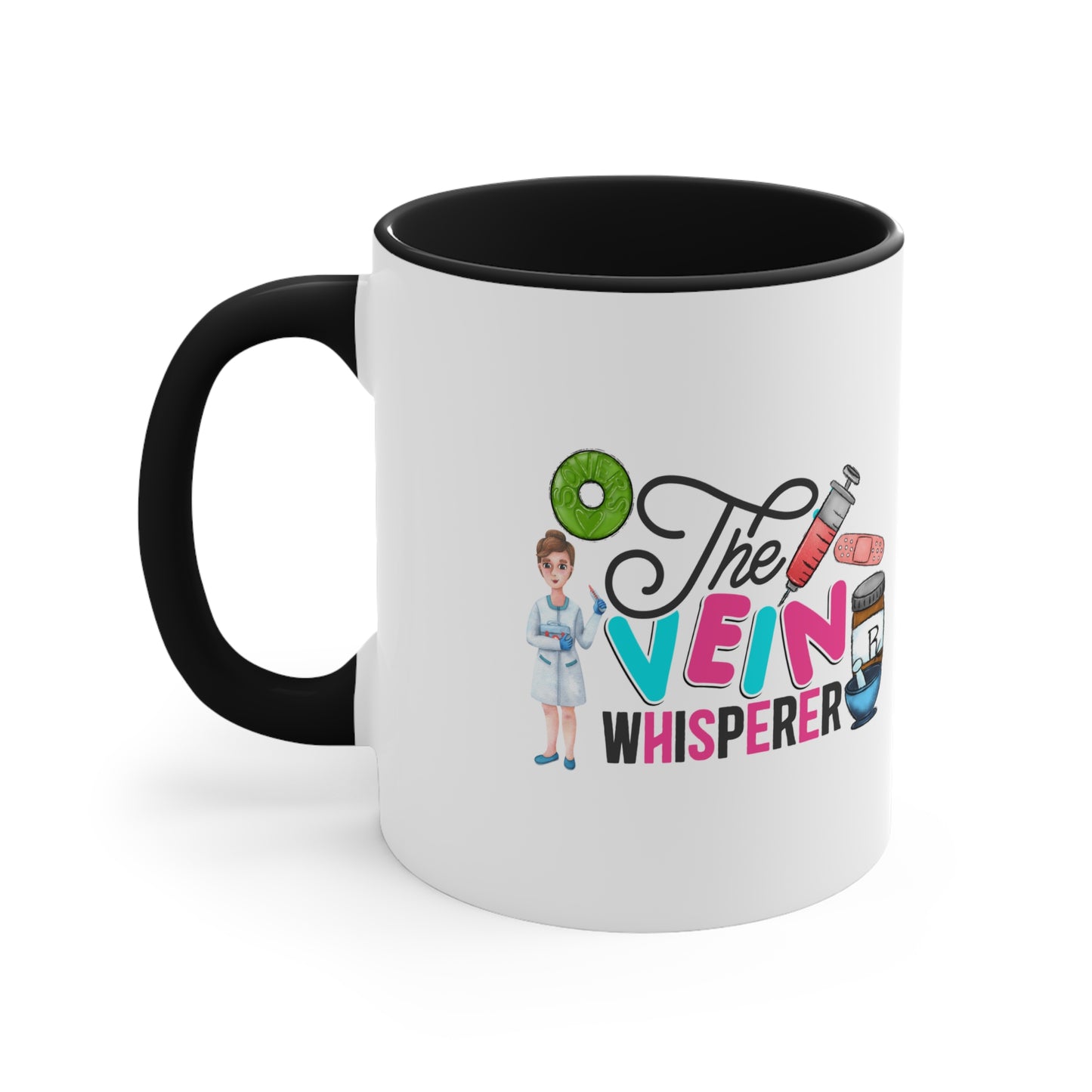 Nurse, Rn, Female , The Vein Whisperer, Coffee Mug, 11oz